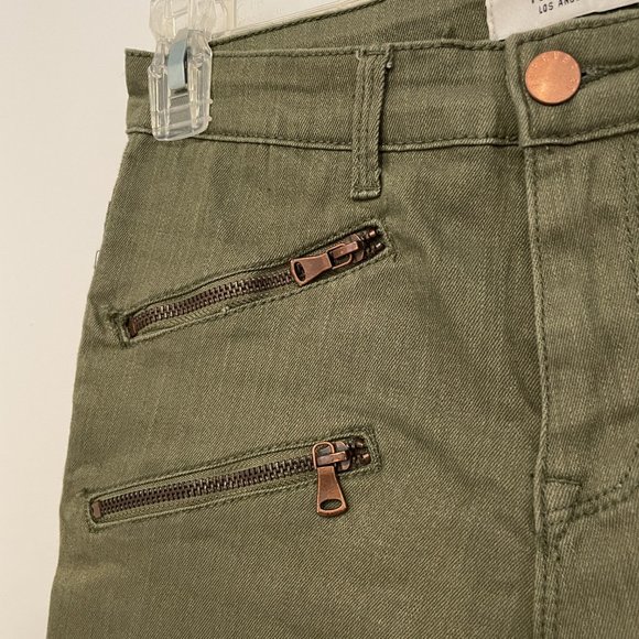 Forever 21 Olive Skinny Jeans - Picture 2 of 4